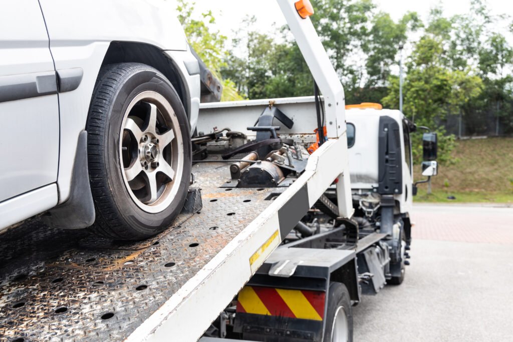 Roadside assistance West Calder – broken-down commercial van with open bonnet